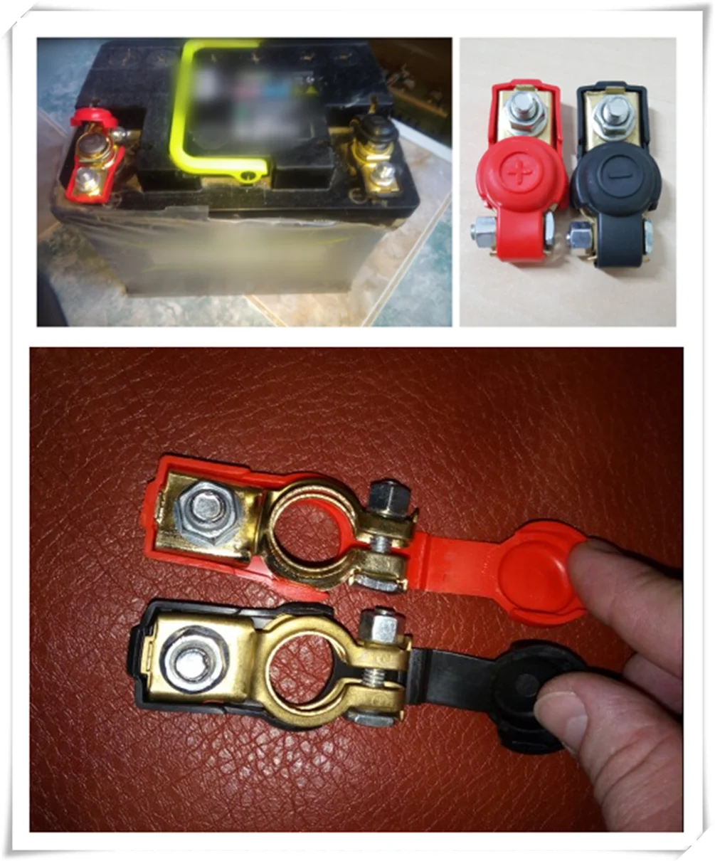 Car battery terminal connector battery quick release copper clip cap for Mercedes Benz Generation GLE63 GLE450 C450 C350 A45