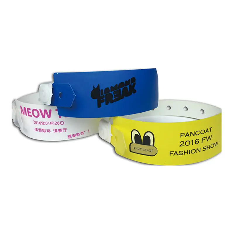 500pcs composit paper material plastic wristband, event wristband, id
