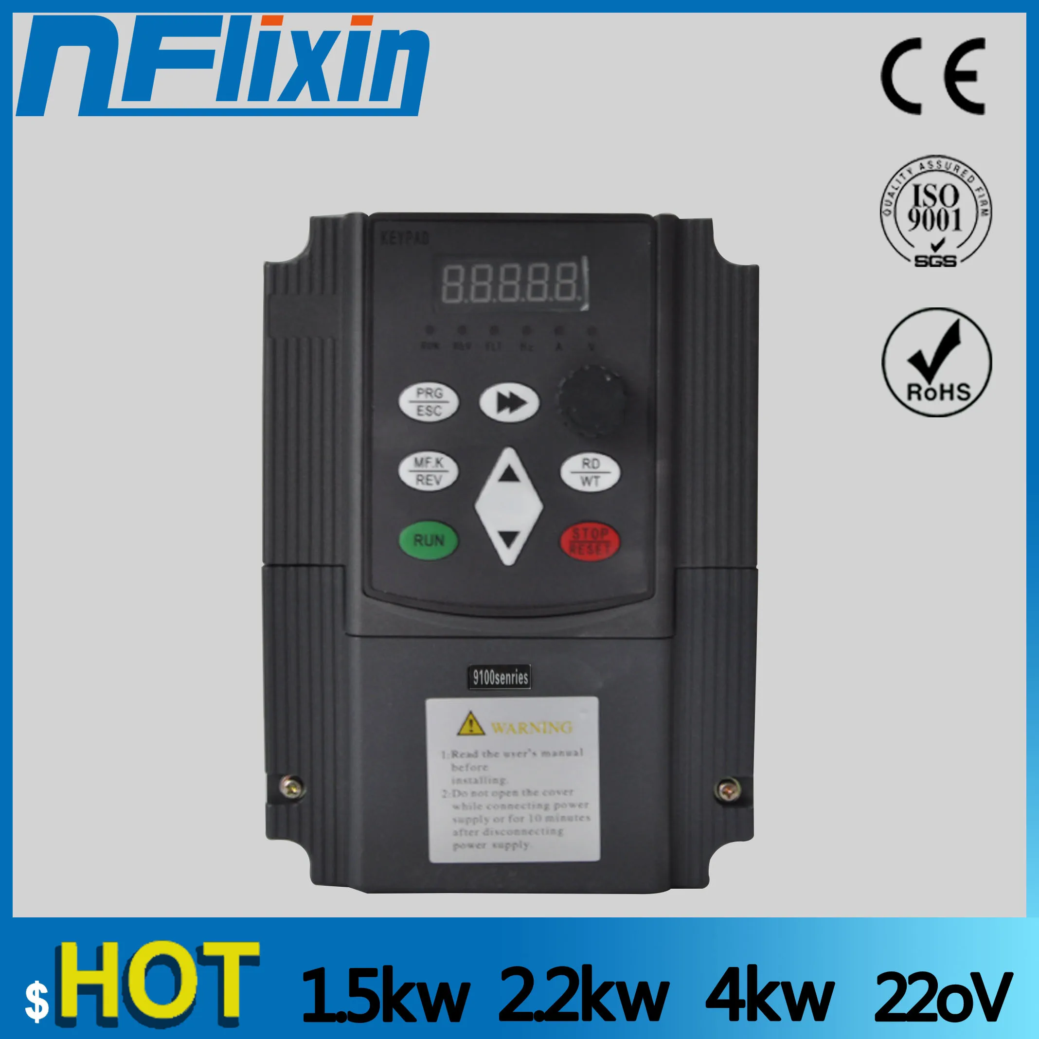 

2.2kw/4kw /5.5kw/7.5kw 220v single phase input 380v 3 phase output AC Frequency Inverter ac drives /frequency converter