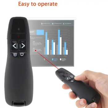 

2.4Ghz RF Wireless USB PPT Flip Pen Clicker Presenter Remote Control Red Laser Flip Pen for PPT Presentation High Quality