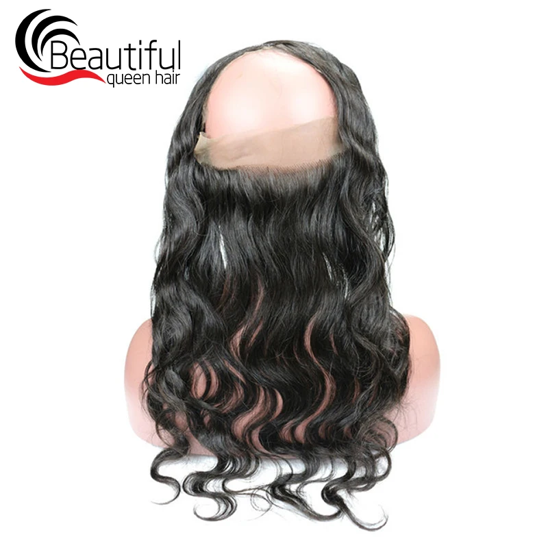 360 Lace Frontal 22x4 Brazilian Virgin Hair Body Wave Human Hair Ear To Ear Frontal with Baby Hair Natural Color