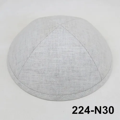 Kippot Kippa Linen-3 Kippah Kipa 19 см Skullies Yarmulke Beanies еврейская шляпа-Кепка с черепом - Цвет: 224N30