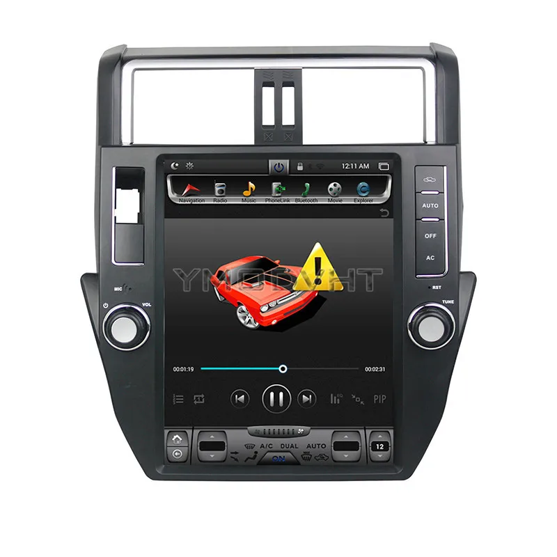 Flash Deal YMODVHT 12.1inch Vertical Screen Android 7.1 Quad Core 2GB+32GB Car DVD Radio GPS for Toyota Land Cruiser Prado 150 LC150 2014 2