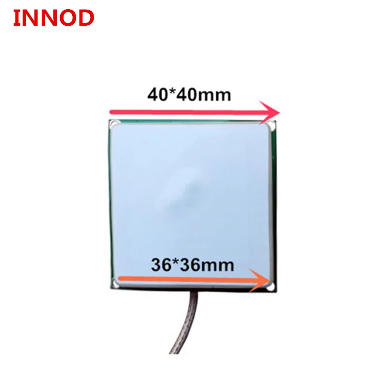 

1dbi circular polarized UHF RFID small ceramics Antenna IND36404 for UHF RFID desktop/handle reader and embedded/IOT system