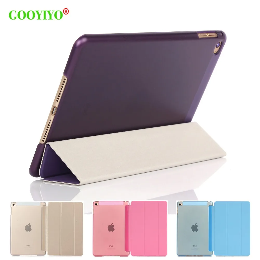 GOOYIYO - 2018 New Case For iPad Mini 4 Original PU Leather Case Matte Back Protect Shell Trifold Stand Ultra Slim Smart Cover GOOYIYO - 2018 New Case For iPad Mini 4 Original PU Leather Case Matte Back Protect Shell Trifold Stand Ultra Slim Smart Cover