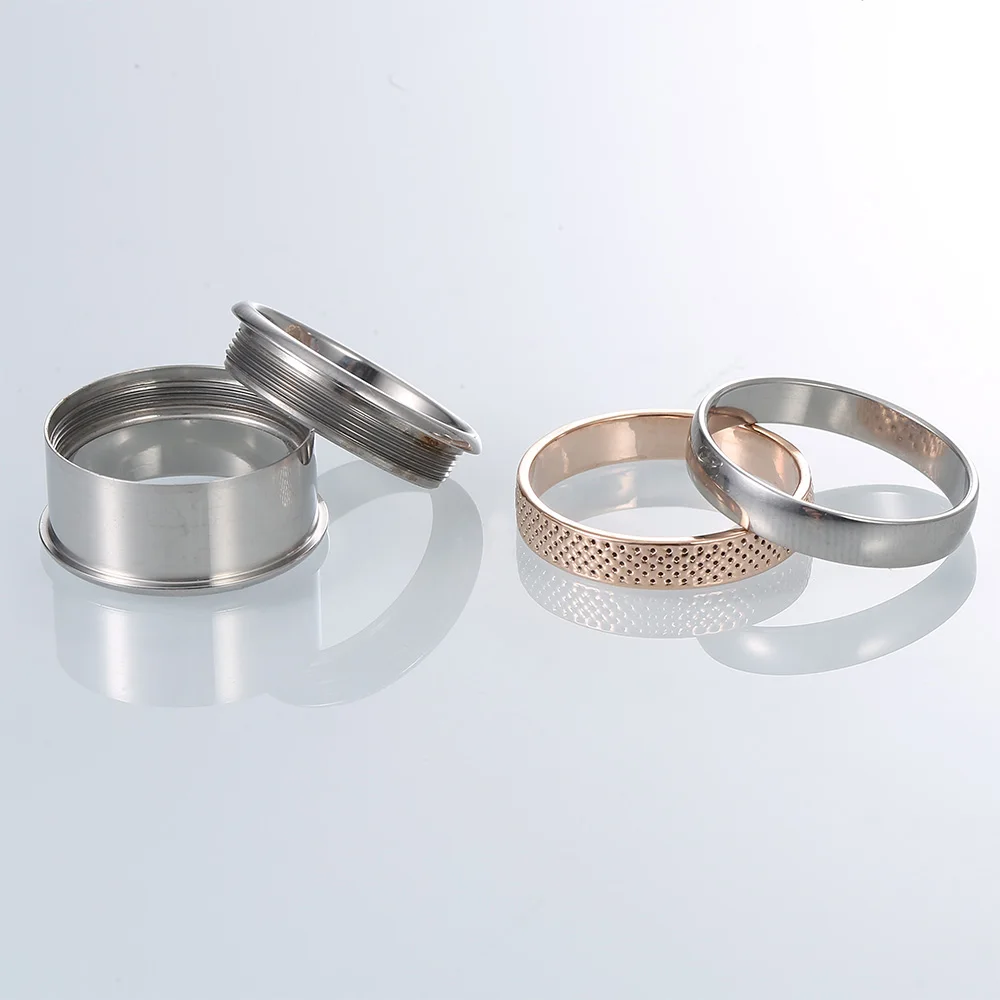 Cremo Fashion Stackable Rings Women Stainless Steel Ring Jewelry Band Multilayer Statement Love Layers Ring Anillos