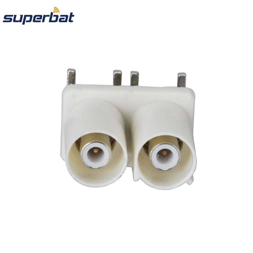 

Superbat 10pcs Free Shipping Fakra Connector Plug Male End Launch PCB mount Right Angle double-headed