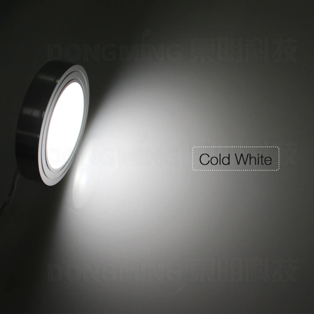 3 шт. Круглый SMD 5630 потолочный светильник светодиодный 12 В 1,5 Вт для шкафа кухонный свет витрина теплый/холодный белый вниз лампа