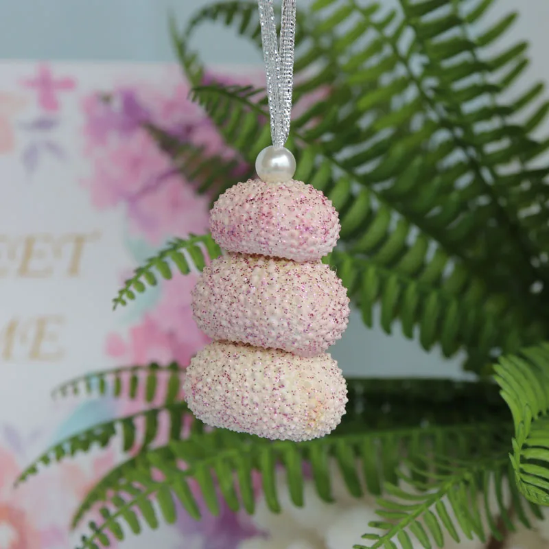 

Free Shipping(3pcs/lot)Full Flashing Sea Urchin Christmas Pendant&Drop Ornaments Natural Shell&Conch Handmade Party DIY Decor