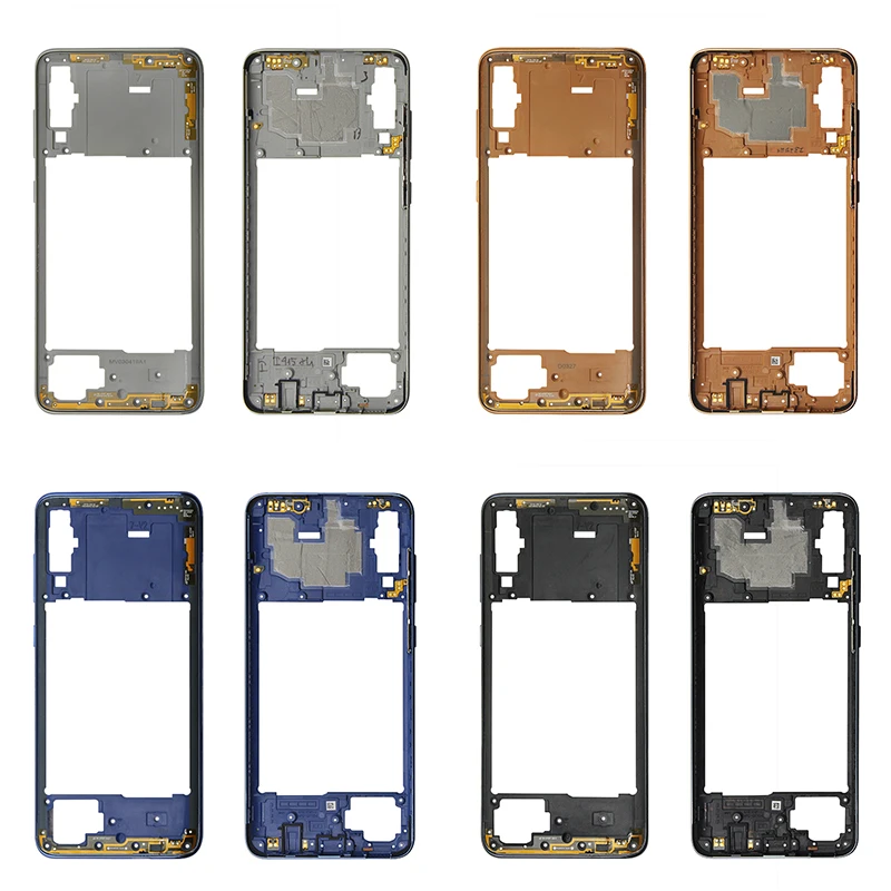 Корпус средняя рамка запасные части для Samsung Galaxy A70 A705 / A7 2018 A750 крышка средней