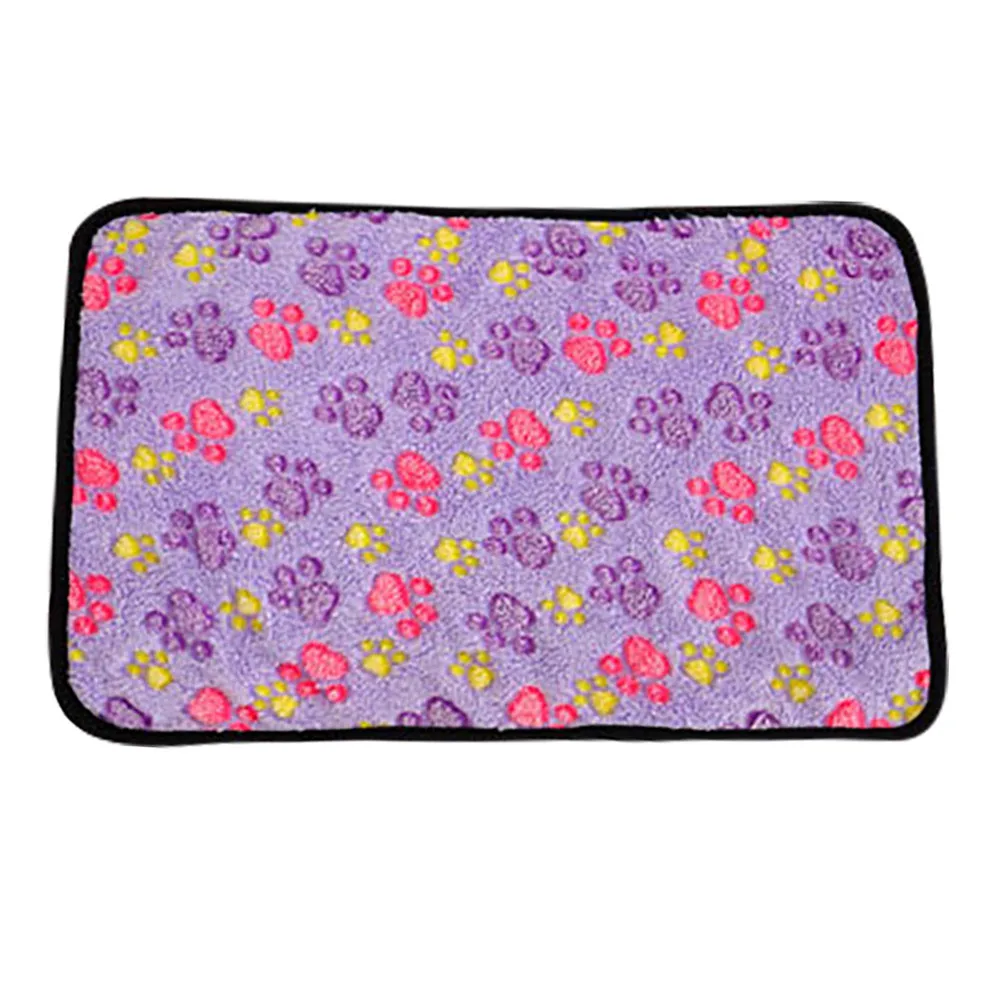 Коралловый флис Осень зима мягкий теплый коврик для кошек и собак прямоугольная