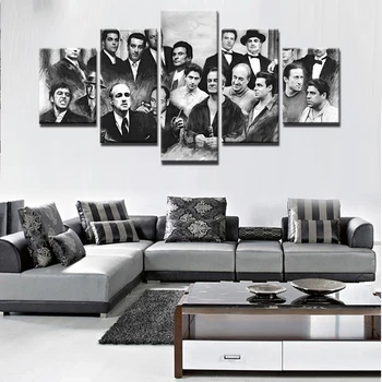 

5 Panel Wall Art Decorate Movie Portrait Poster Room Watercolor Painting On Canvas Modern Home Prints Liveing Room Picture