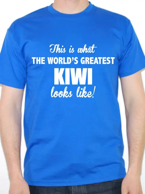 Fun Tee Shirts Worlds Greatest Kiwi New Zealand Maori O