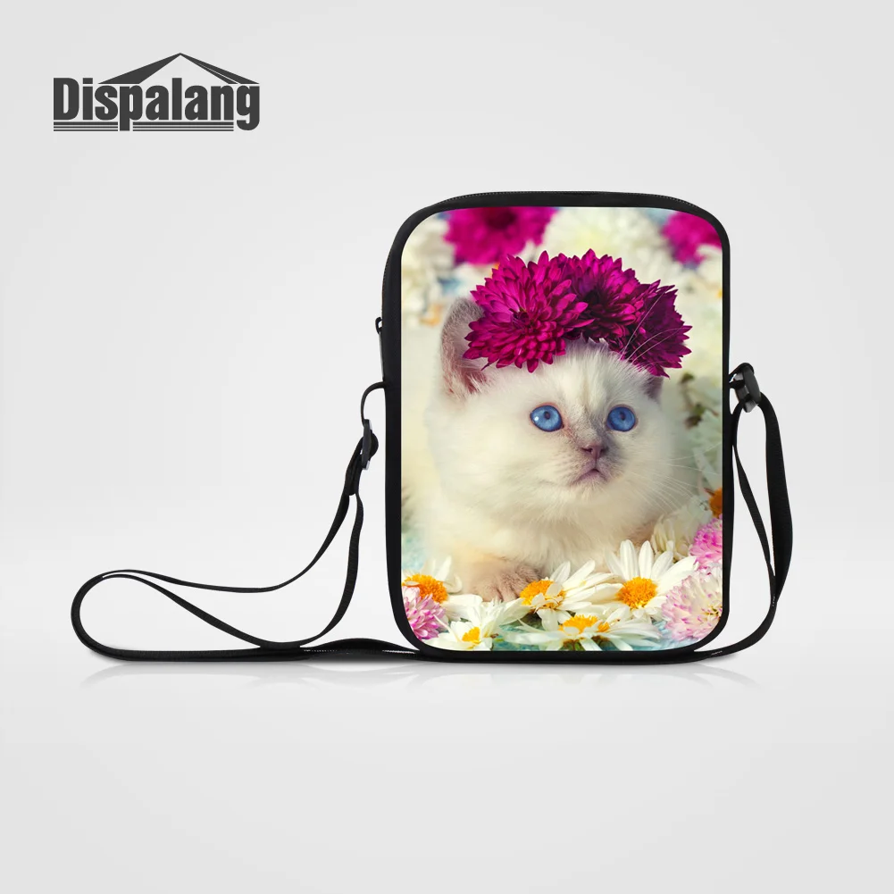 

Women Mini Messenger Bags Animal Cat Ladies Small Evening Clutch Bag Girls Casual Daily Use Schoolbag Teen Small Cross Body Bags