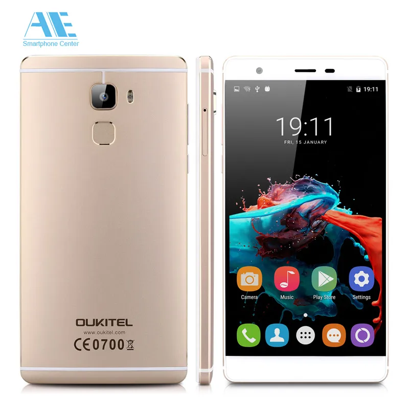 Original Oukitel U13 MTK6753 Octa Core Android 6.0 Smartphone 5.5 Inch Fingerprint 3G RAM 64G ROM 16.0MP Camera Mobile Phone