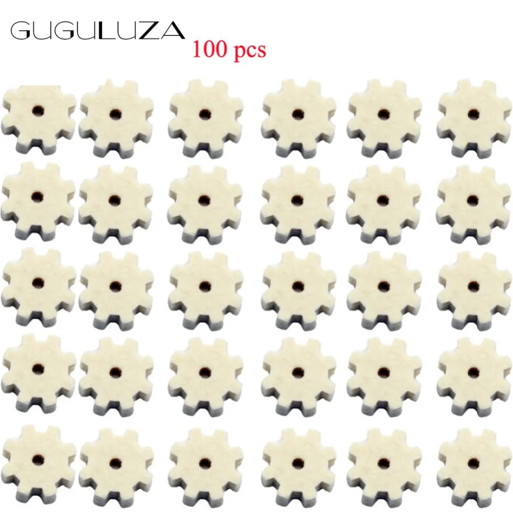 

GUGULUZA Pack of 100 Gun Cleaning Stars Gun Cleaning Replacement Pads Chamber Cleaning Pads