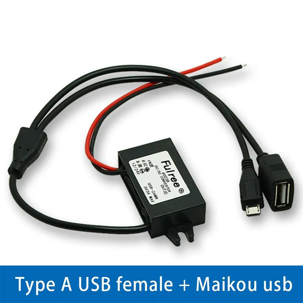 Лидер продаж 1 для 2 флеш накопитель USB с гнездовым микро 12 В 24 до 5 автомобиля