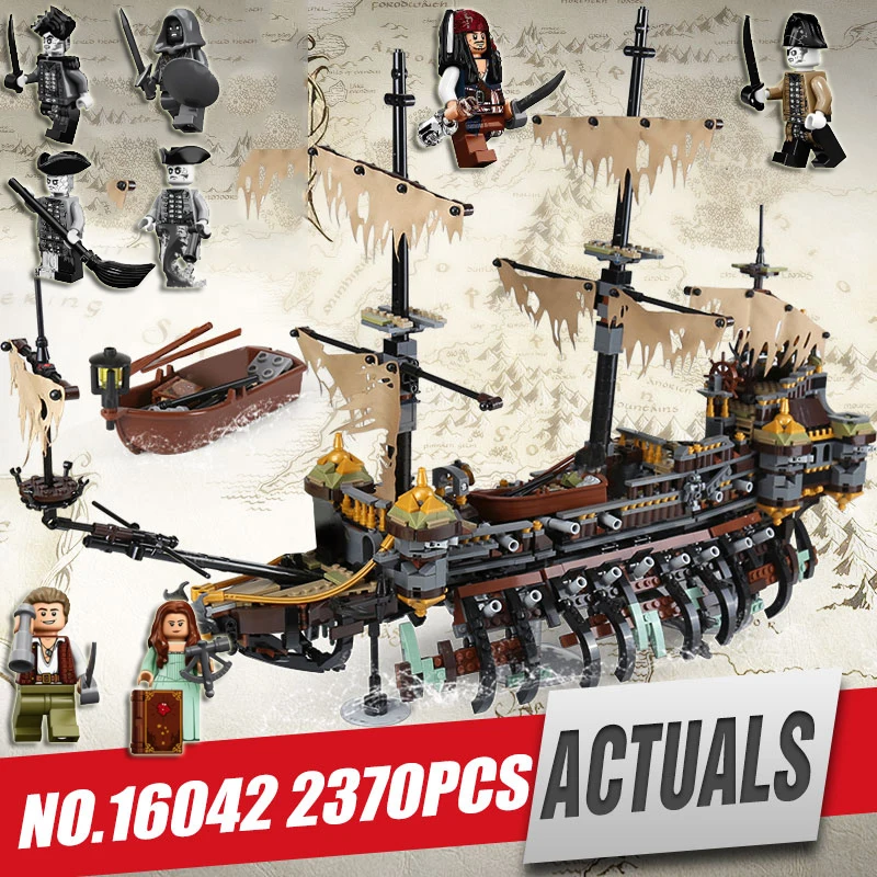 

Lepin 16042 Pirate Ship Series The Slient Mary Set Children Educational Building Blocks Bricks Toys Model Gift legoing 71042