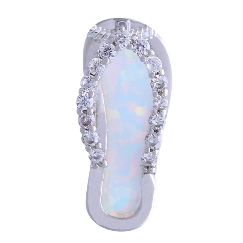 

New Statement Jewelry 925 sterling silver jewelry Fashion Jewelry White Fire Opal pendant necklaces for teen girls P106