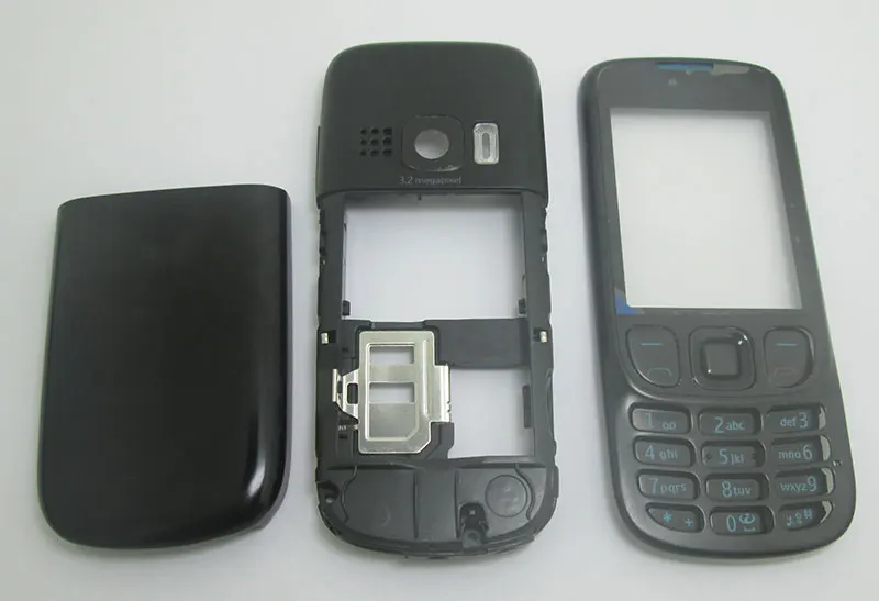 Металлическая клавиатура для Nokia 6303 6303c серебристо черного цвета|Корпусы и рамки