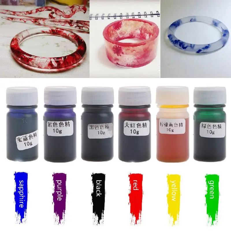 

JAVRICK 10g Liquid Silicone Resin Pigment Dye DIY Making Crafts Jewelry Accessories