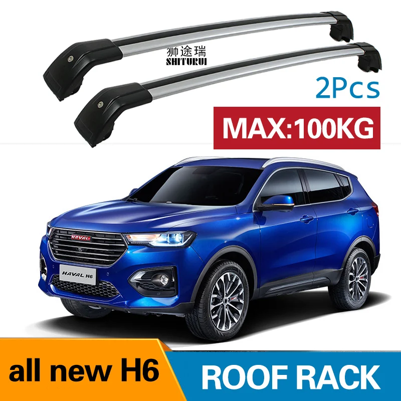 2Pcs Roof bars For HAVAL ALL NEW H6 2017 2018 Aluminum Alloy Side Bars