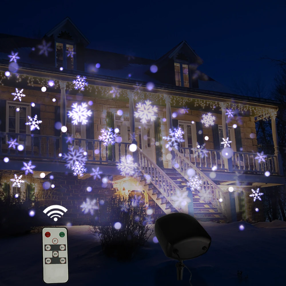 Vnl Ip65 Remote Control Led Christmas Laser Snowflake Projector Vnl Ip65 Remote Control Led Christmas Laser Snowflake Projector Outdoor Holiday House Garden Wall Wedding Lights Decoration In Stage Lighting Effect From