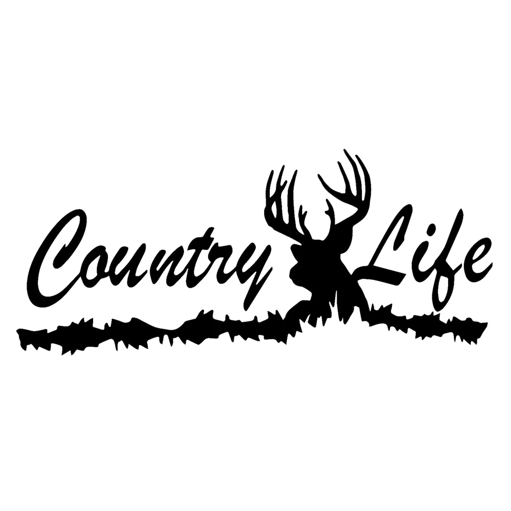 

Country Life Deer Truck Skull Hunting Tree Car Frame Applique Window Sticker Vinyl Accessories Product Decoration