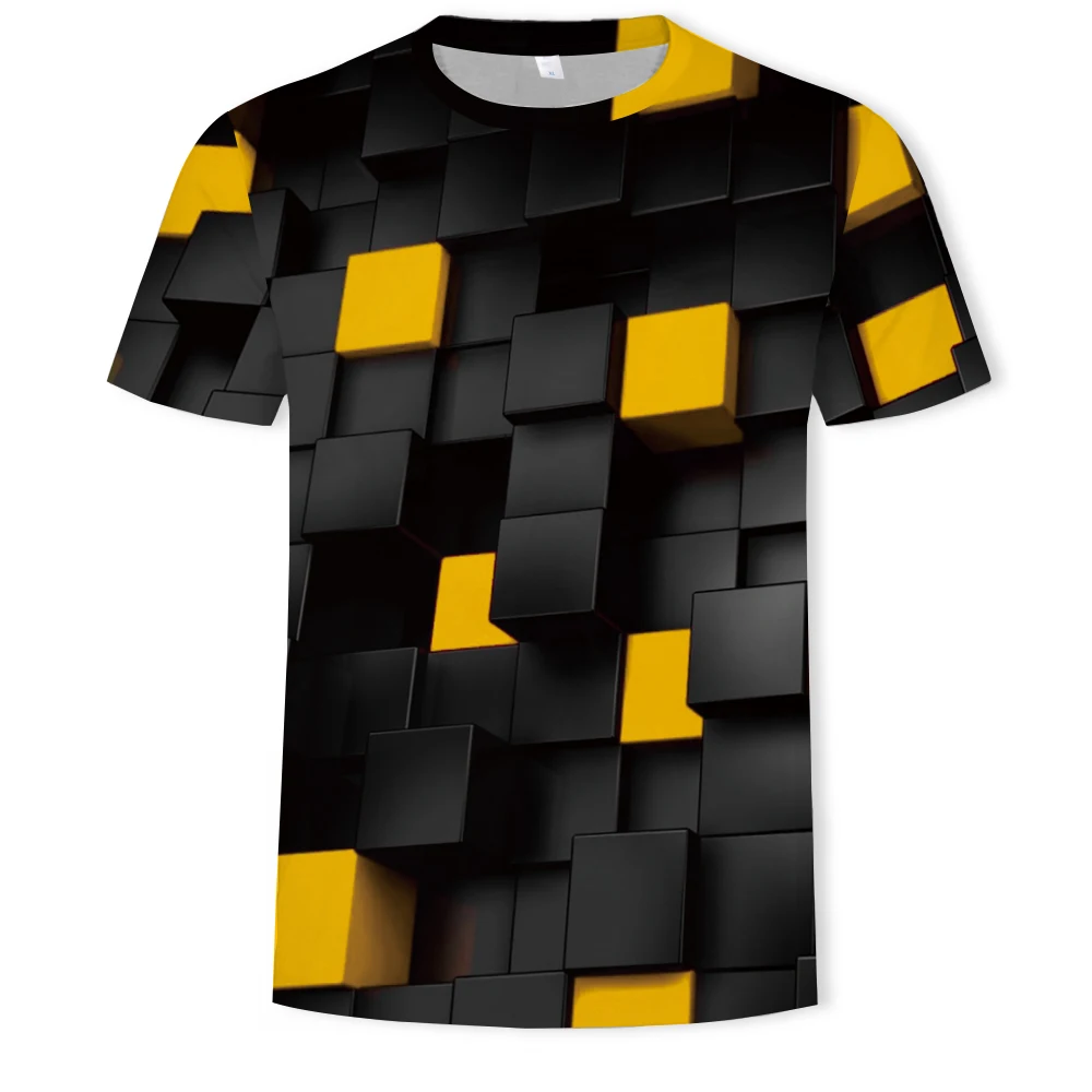 

2019 Summer New Men 3D Print Short Sleeve T shirt Fashion T shirt Customized Asian size