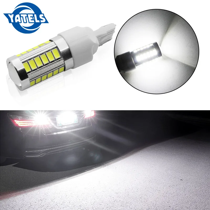 

1PCS T20 7440 W21W WY21W 33 smd 5730 5630 LED Car Yellow Amber Turn Signal Bulb Red Brake light White Auto Reverse Lamps 12V