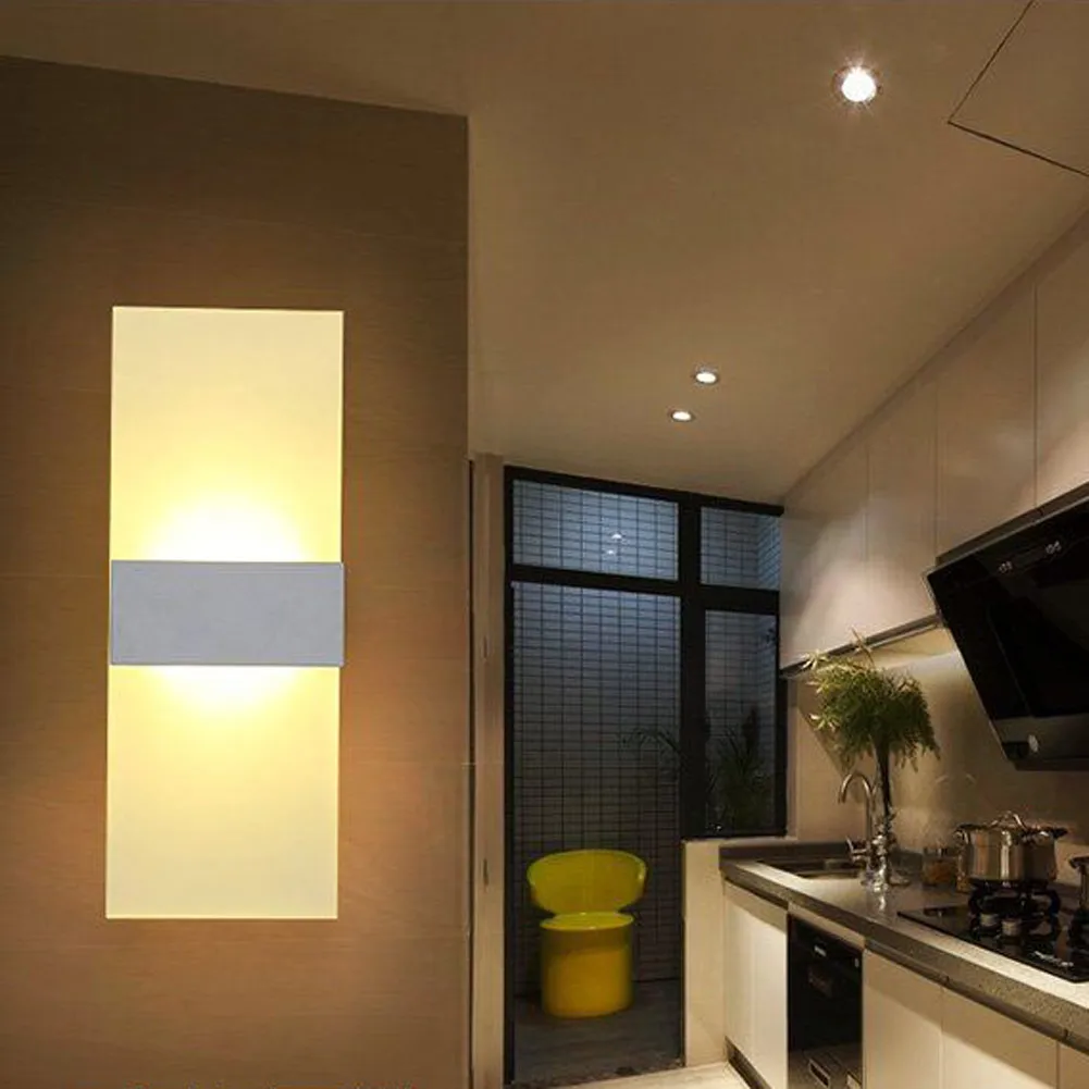 Светодиодная акриловая настенная лампа суперъяркий светильник для коридора