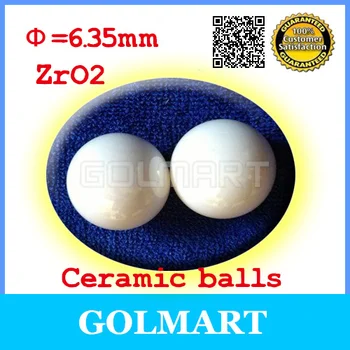 

50pcs 6.35mm 1/4" ZrO2 Zirconia Oxide Ball GRADE 10 G10 Ceramic Bearing Balls