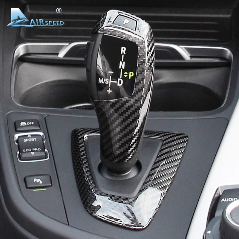 

KUNGKIC Carbon Fiber Gear Shift Knob Cover for BMW F20 F21 F22 F23 F30 F34 F10 F11 F07 F18 F25 F26 F15 F16 F01 I8 Accessories