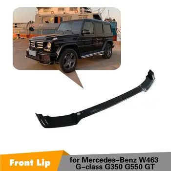 

W463 Front lip PP Glossy Black Spoiler For Mercedes-Benz W463 G350 G500 2016 - 2018 Front Bumper Lip