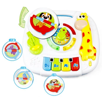 

Funny Cute Giraffe Musical Learning Table Early Education Toy with Light for Baby Kids Children Birthday Christmas Festival Gift