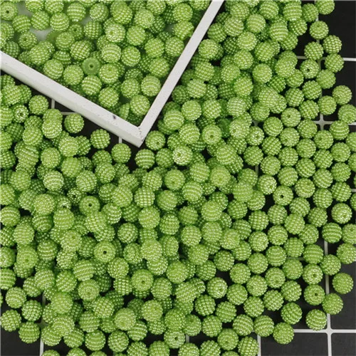 Light Green Разноцветные 10 мм 100 шт./лот ABS имитация жемчуга круглые ABS пластиковые бусины для рукоделия DIY швейная одежда ткань для одежды бисер - Цвет: Light Green