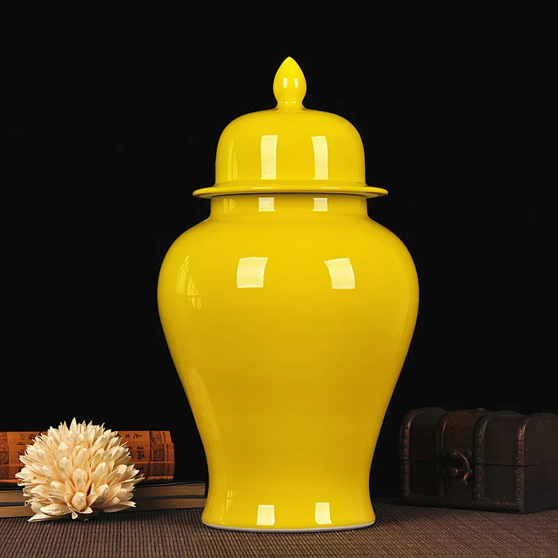 Современная китайская Цветная глазурь Цзиндэчжэнь керамическая банка для