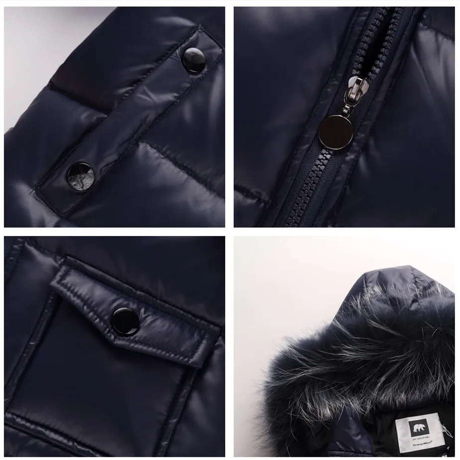2019 chaqueta de invierno parka para niñas niños abrigos 90% chaquetas ropa de los niños para la nieve niños abrigo y abrigos - 2