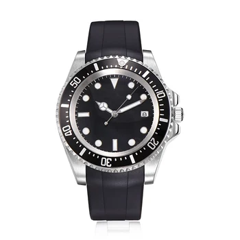 

Parnis 40mm Automatic Self Wind Mechanical Men's Watches Rubber Strap GMT Diver Men Watch Man Clock erkekler otomatik kol saati