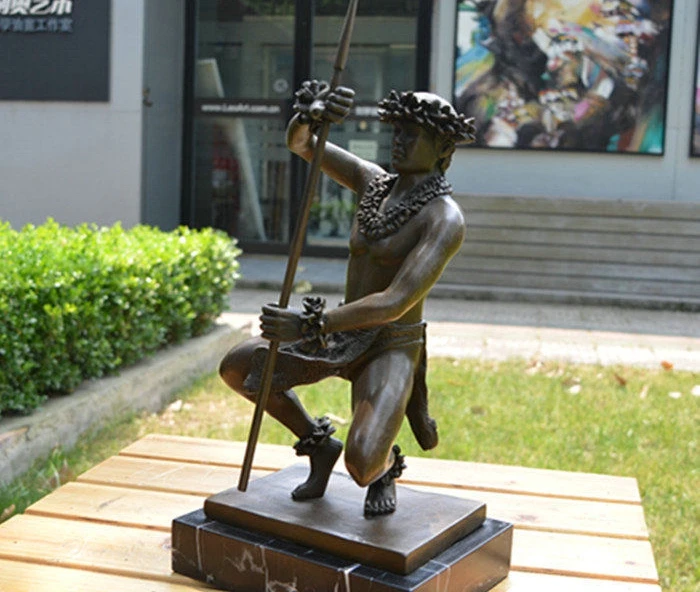 Art Deco Heykel Hula Dancer Bronz Heykelistatue bronzestatue