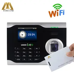 ZK U100 биометрический отпечаток пальца время посещаемости Linux система времени часы работник, посещающий контроль с RFID картой Бесплатная