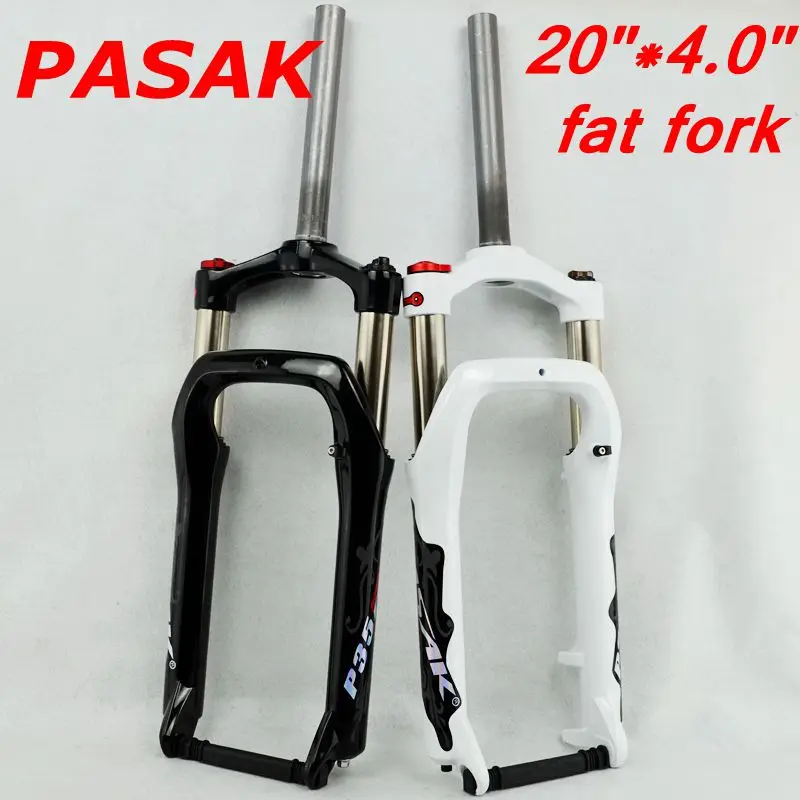 Snow MTB Moutain 20inch4.0in Bike Fork Fat bicycle Fork oil air gas Locking Suspension Forks Aluminium Alloy For 4.0"Tire 135mm