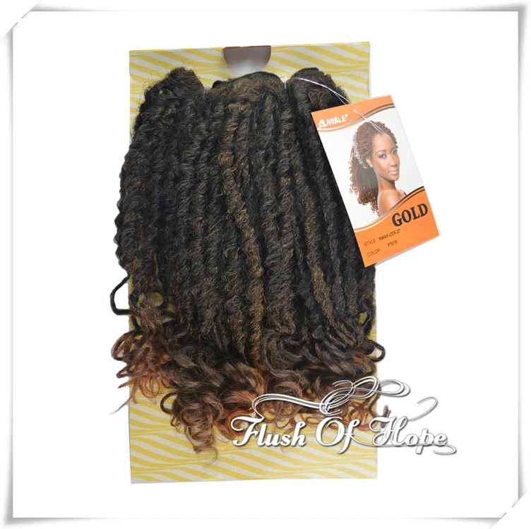 2 Packs Lot 22 Noble Gold Yanika Lock Ombre Curly Synthetic Hair