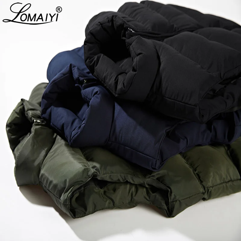 LOMAIYI M-6XL Men's Winter Vest Men Warm Thick Padded Vest Coat Male Sleeveless Jacket Mens Blue/Black Casual Down Vests BM255 LOMAIYI M-6XL Men's Winter Vest Men Warm Thick Padded Vest Coat Male Sleeveless Jacket Mens Blue/Black Casual Down Vests BM255