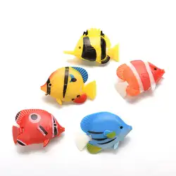 1 шт. аквариумные искусственные рыбки поддельный тропический игрушечный аквариум подвижные аквариумные рыбки игрушки-танки украшения