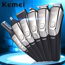 Kemei-5900 мощная машинка для стрижки волос в Титан машинка для стрижки Перезаряжаемые бритва, нос триммер 6 In1 Для мужчин, набор для стрижки волос Для мужчин для укладки волос бритья