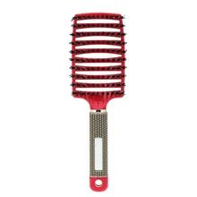 Женская Щетина Щетка для волос массажный гребень для кожи головы влажная щетка для волос для салона парикмахерские инструменты для укладки