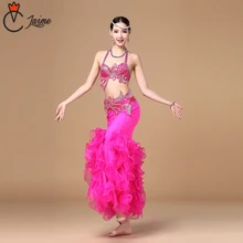 Performance Belly Dancing Luxury Costumes Oriental Suit Belly Dance Costume 3pcs/Set Bra Belt and Skirt 2018 performance belly dancing egyptian costumes oriental dace bra belt skirt belly dance 3pcs costume set