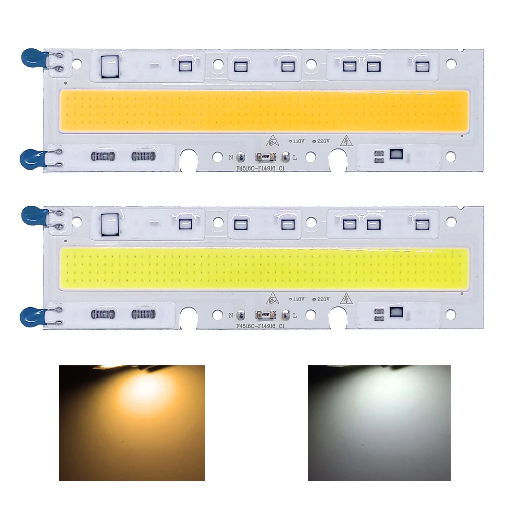 5 шт. Смарт IC светодиодный COB Чип IP65 30 Вт 50 Вт 70 Вт 100 Вт 150 Вт AC 220 В 110 В встроенный прямоугольный луч DIY для прожектор светильник Точечный светильник