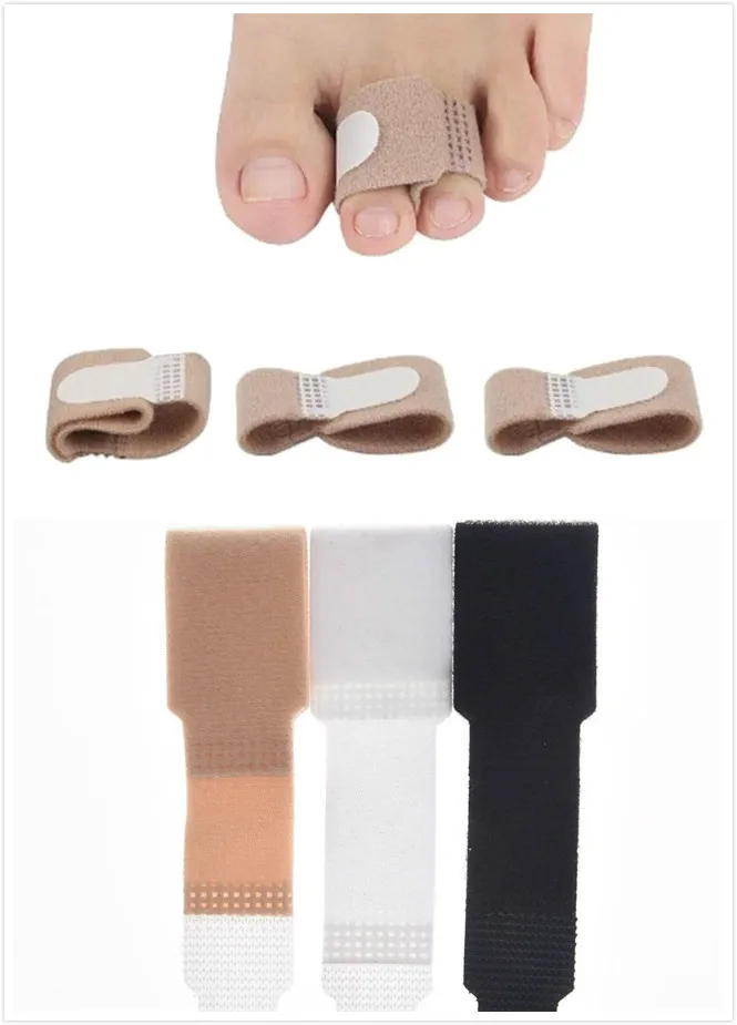 

1PC Soft Fabric Toe Finger Straightener Hammer Toe Hallux Valgus Corrector Bandage Toe Separator Splint Wrap Foot Stretcher Care
